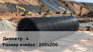 Сетка композитная 4 Ячейка: 200х200